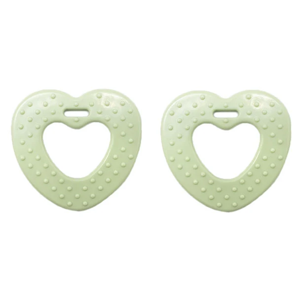 Durable Beißring Herz mit Noppen 369 Pastellgrün