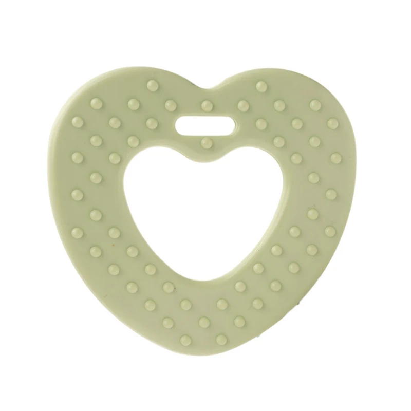 Durable Beißring Herz mit Noppen 369 Pastellgrün