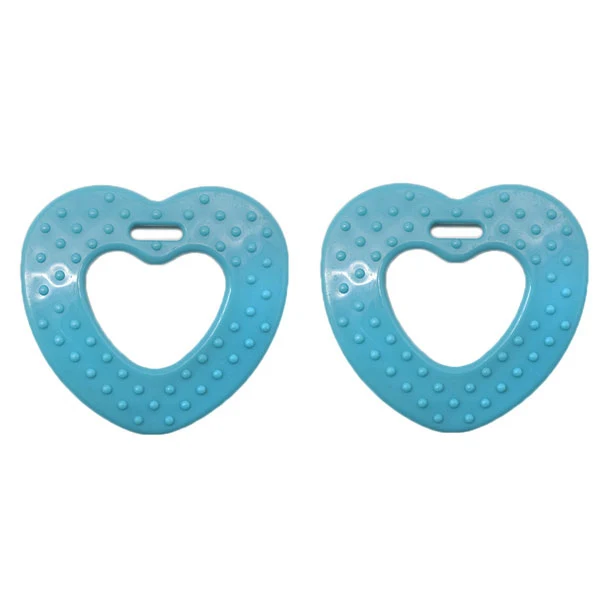 Durable Beißring Herz mit Noppen 298 Petrol