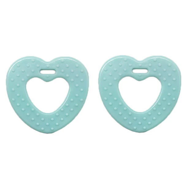 Durable Beißring Herz mit Noppen 287 Mint
