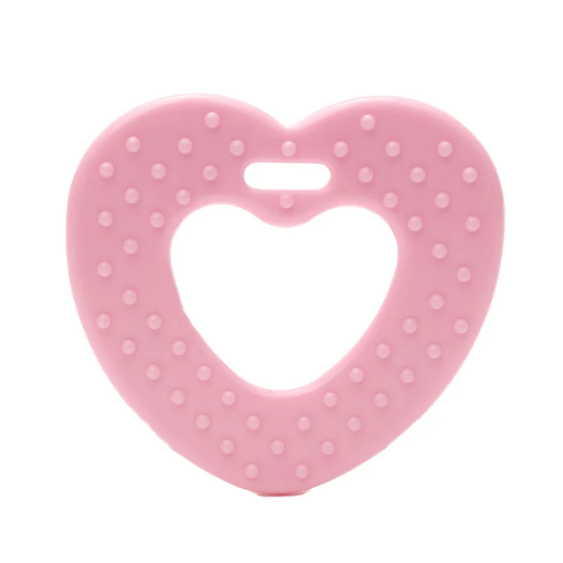 Durable Beißring Herz mit Noppen 749 Pink