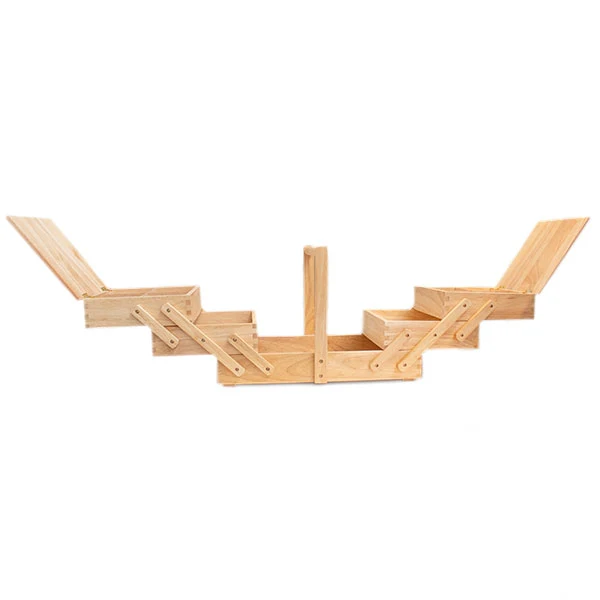 Nähkorb aus Holz, hell