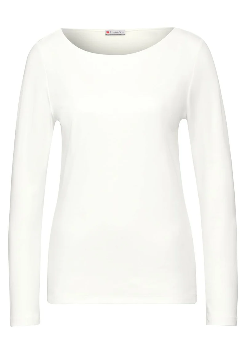 Shirt mit U-Boot-Ausschnitt