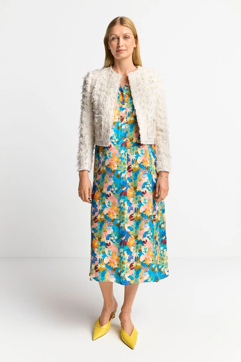 Boxy tweed jacket