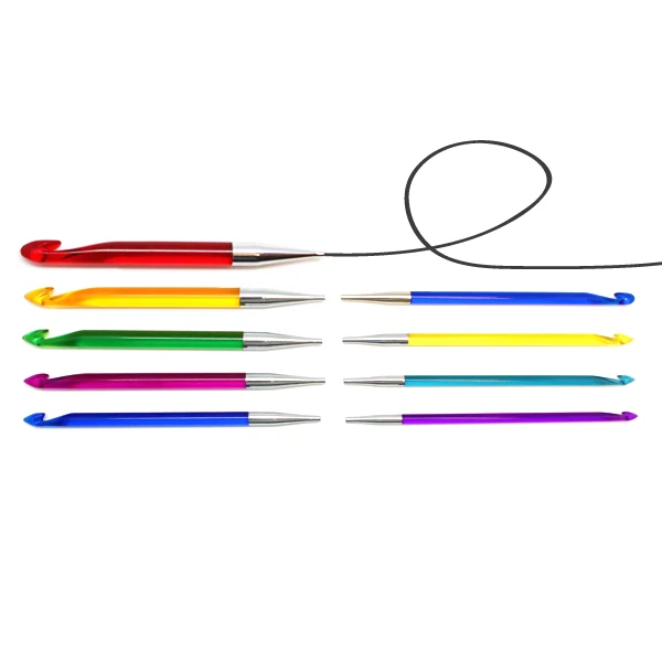 KnitPro Trendz Tunesische Häkelnadel, austauschbar, 6,5 mm