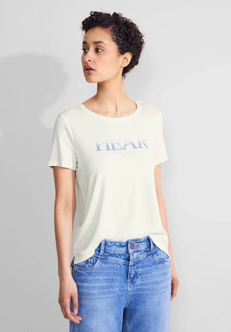 T-Shirt mit Pailletten Print