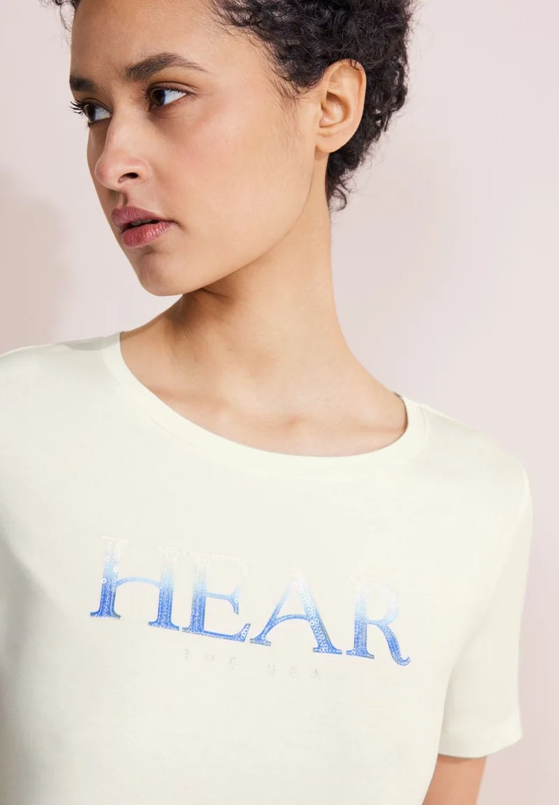 T-Shirt mit Pailletten Print