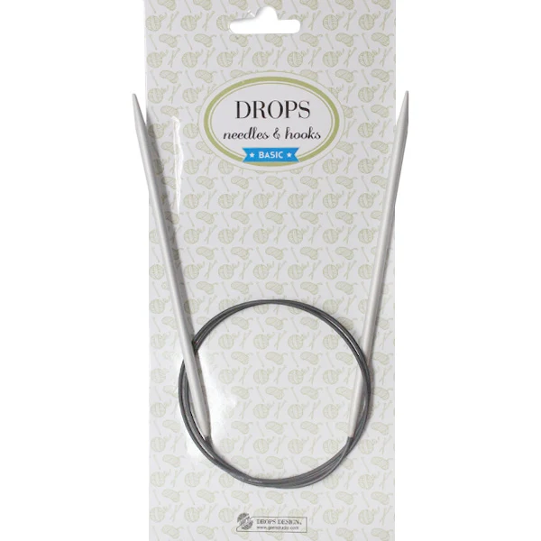 DROPS Basic Rundstricknadeln aus Aluminium, 80 cm, 2,0 mm