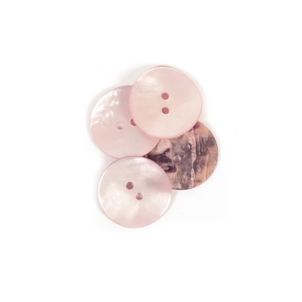 Tropfenförmiger Knopf, rund, Blush, 15 mm