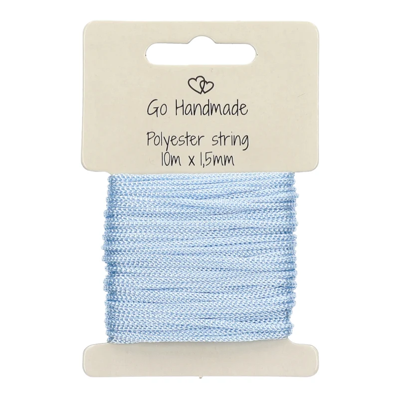 Go Handmade Polyester-Kordel 5 Blau