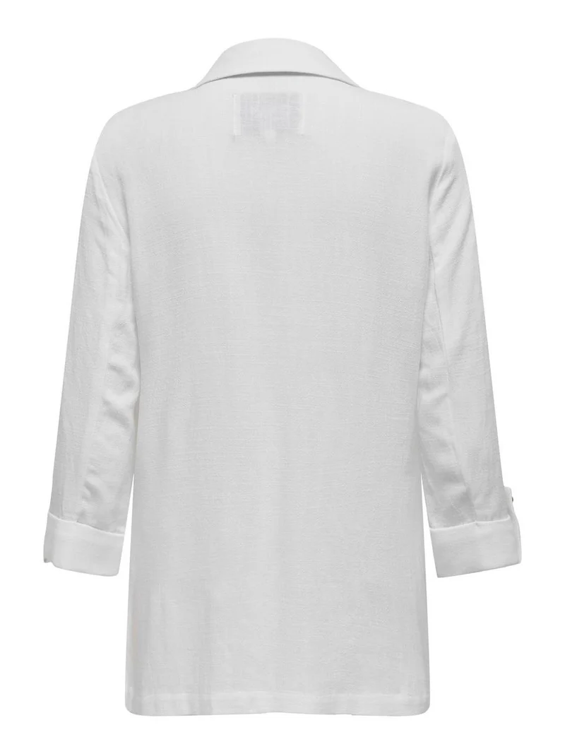 ONLSIESTA 3/4 OPEN LINEN BL BLAZER TLR