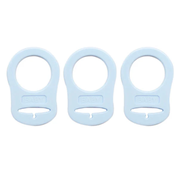 Go Handmade Silikon-Schnullerringe, 12er-Pack, Blau