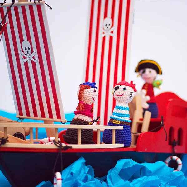 Die gehäkelte Piratenbande