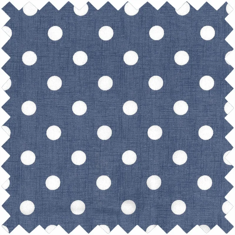Nähkorb, mittelgroß, Denim mit Polka-Dots