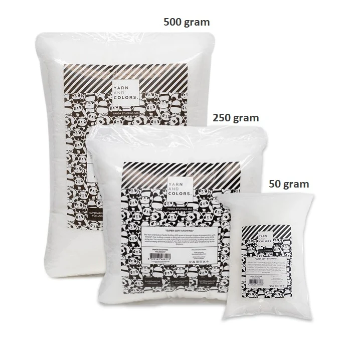 Yarn and Colors Panda Füllwatte 500 Gramm
