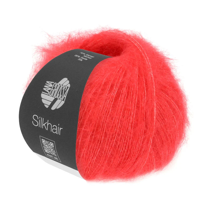 Lana Grossa Silkhair 147 Erdbeerrot Rot