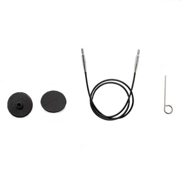 KnitPro-Kabel, Schwarz, 120 cm