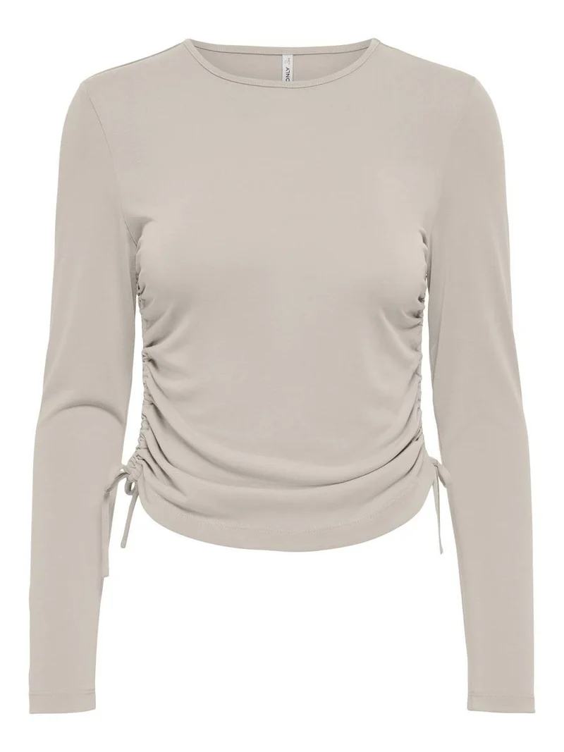 ONLNEW FREE L/S MODAL RUCHING TOP JRS