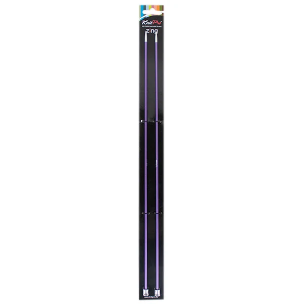 KnitPro Zing Stricknadeln 40 cm, 3,75 mm | Amethyst