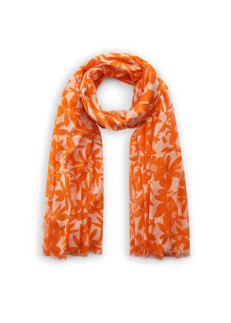 Softer Schal aus feinem Bambus mit Blumenmuster