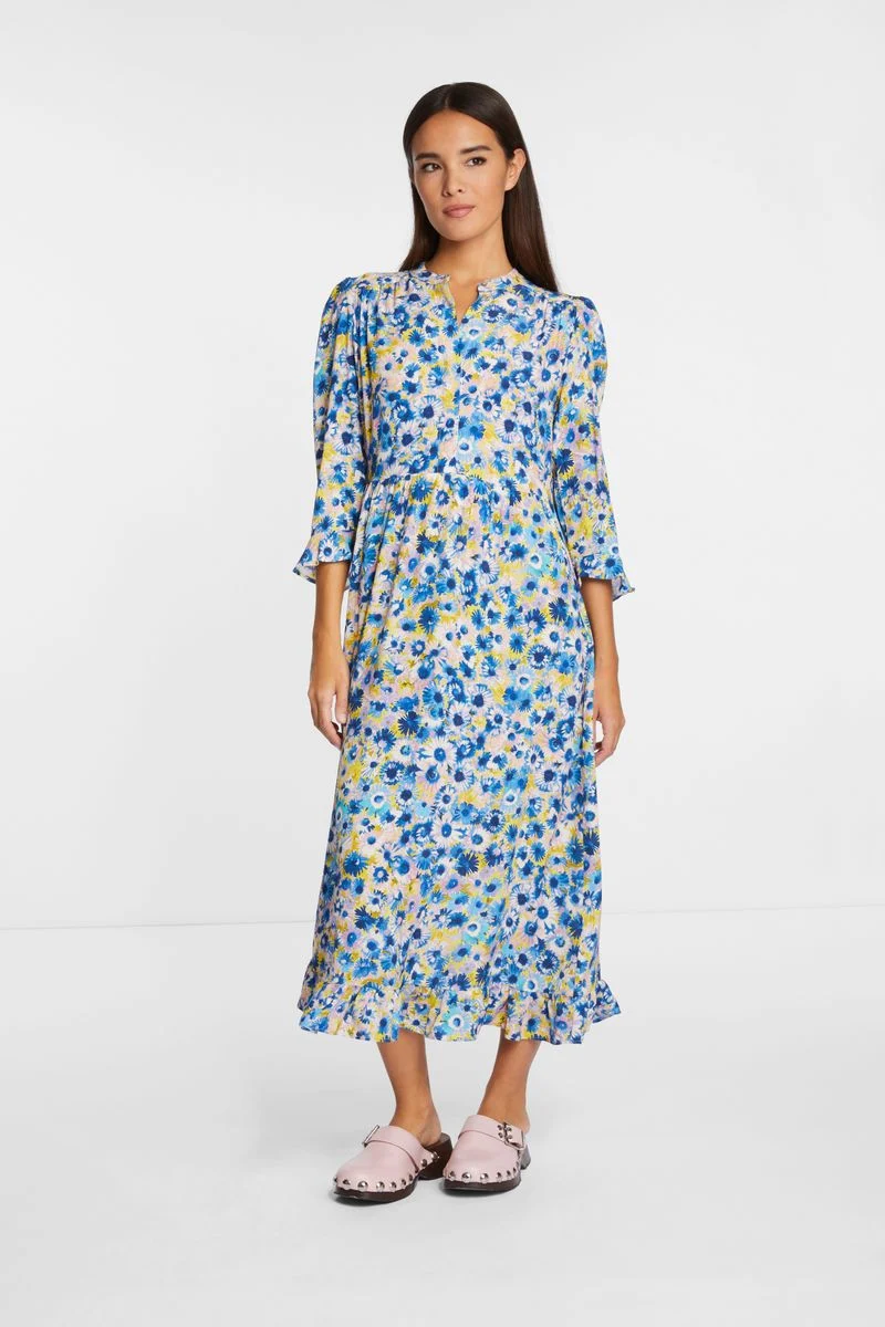 printed midi dress