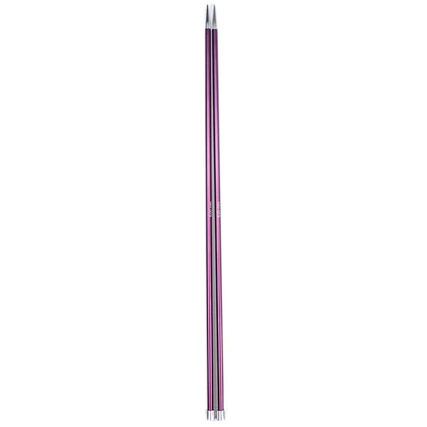 KnitPro Zing Stricknadeln 40 cm, 6 mm | Lila Samt