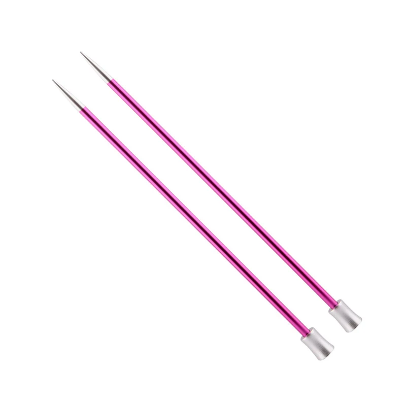KnitPro Zing Stricknadeln 40 cm, 5 mm | Rubinrot