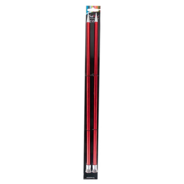KnitPro Zing Stricknadel 40 cm, 9 mm | Kirschrot