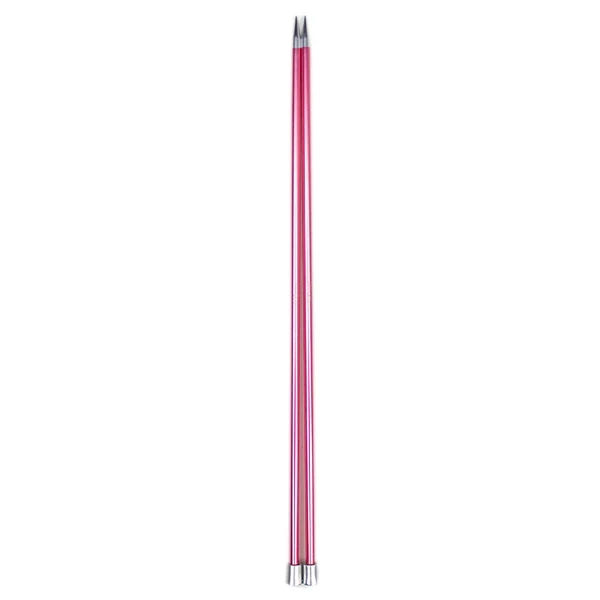 KnitPro Zing Stricknadeln 40 cm, 6,5 mm | Moosrosa