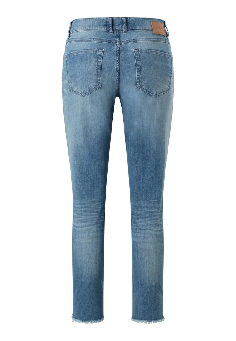 SKINNY ANKLE ZIP FRINGE
