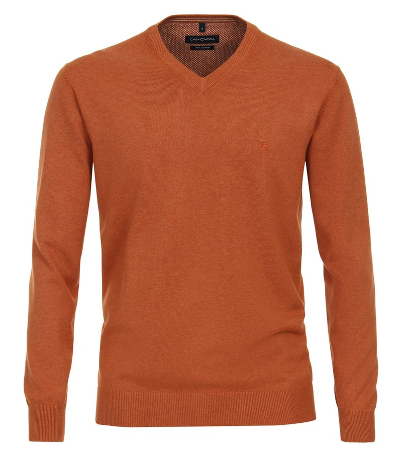 Pullover mit V-Ausschnitt uni 004430