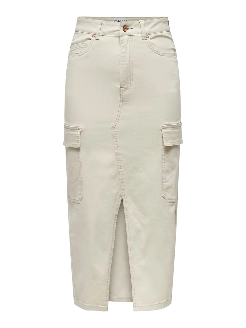 ONLLOLA HW CARGO LONG SLIT SKIR PNT NOOS