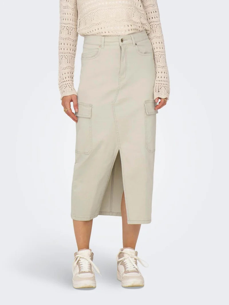 ONLLOLA HW CARGO LONG SLIT SKIR PNT NOOS