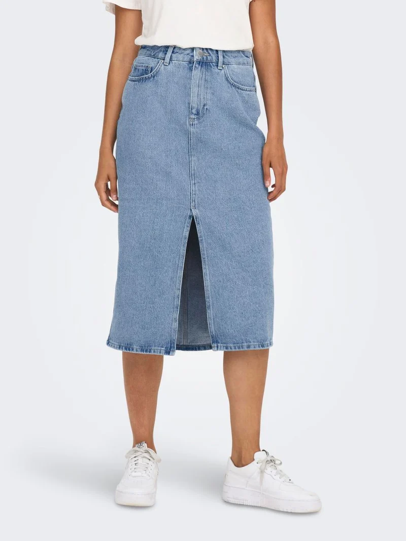 ONLBIANCA MIDI SKIRT DNM REA NOOS
