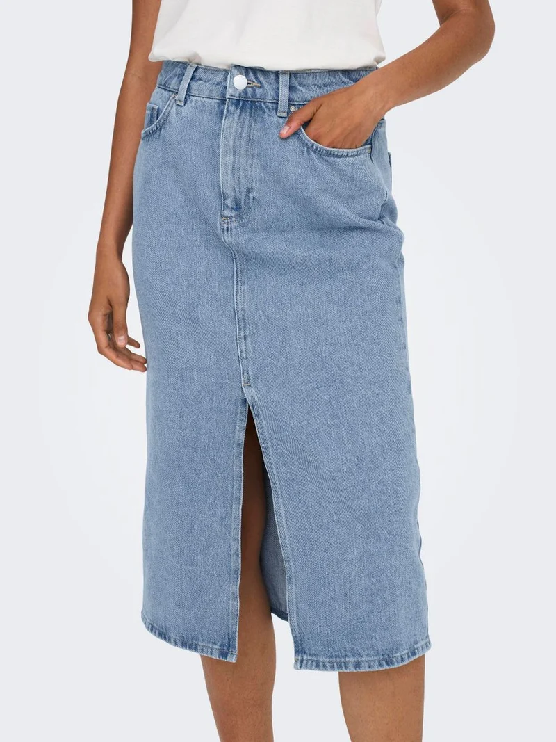 ONLBIANCA MIDI SKIRT DNM REA NOOS