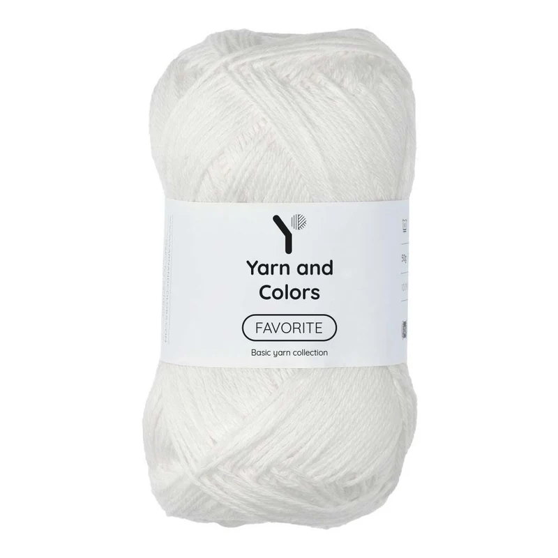 Yarn and Colors Favorite 001 Weiß