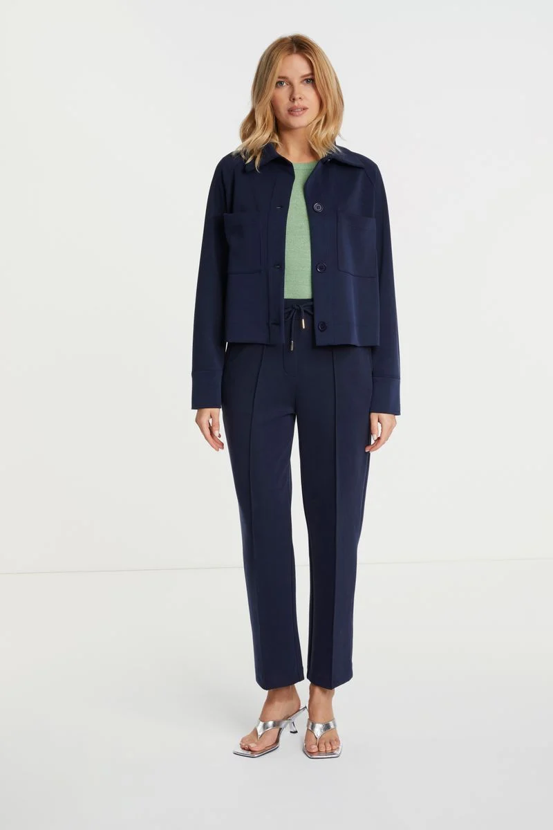 Suited interlock pants