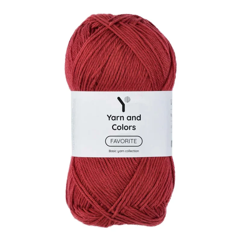 Yarn and Colors Favorite 029 Burgunderrot