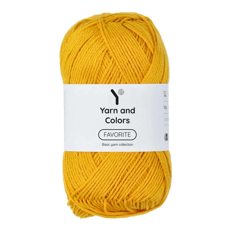 Yarn and Colors Favorite 015 Senfgelb