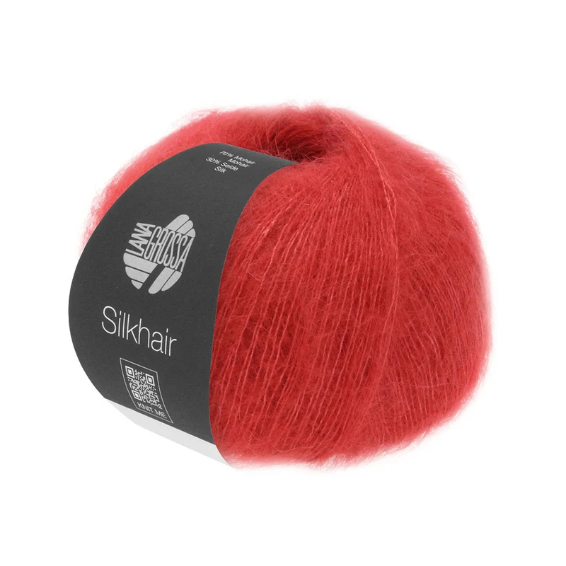 Lana Grossa Silkhair 008 Kirschrot Rot