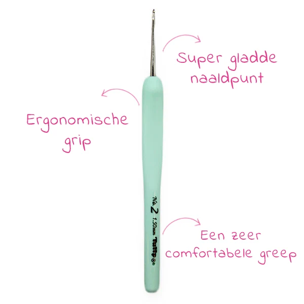 Tulip Sucre Bead Softgrip Häkelnadel 1,75 mm