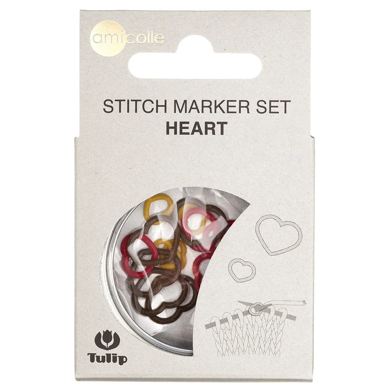 Tulip-Maschenmarkierer Herz, mehrfarbig, S/M/L