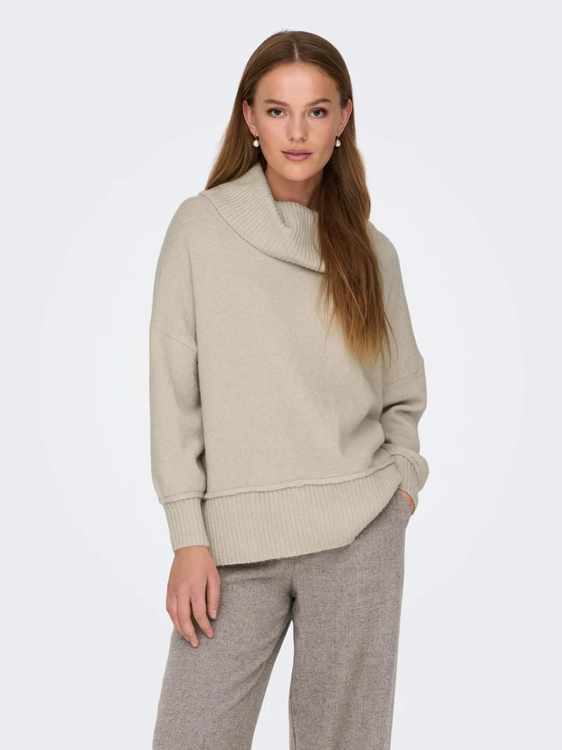 ONLHAZEL LS COWLNECK BF KNT