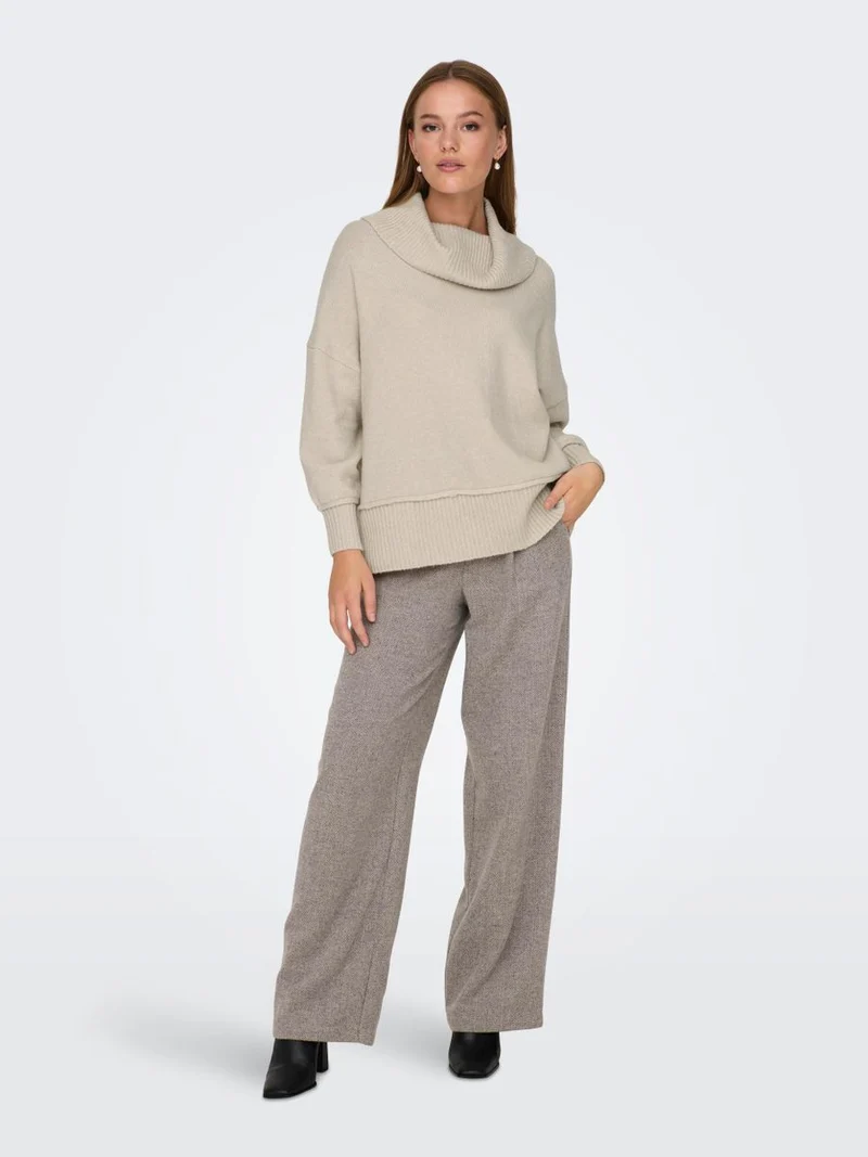 ONLHAZEL LS COWLNECK BF KNT