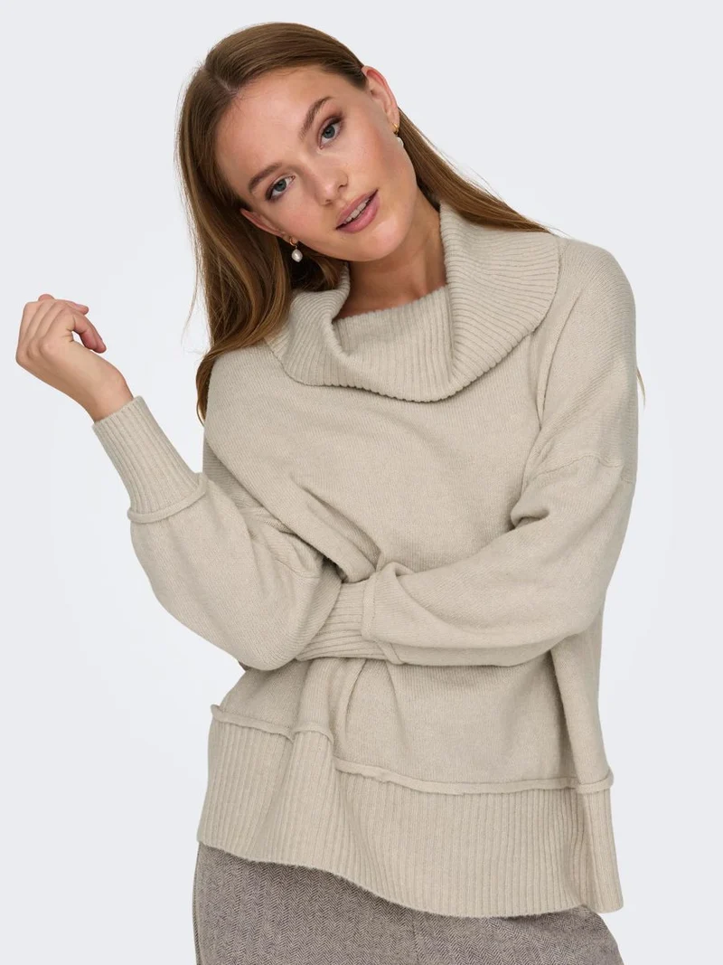 ONLHAZEL LS COWLNECK BF KNT