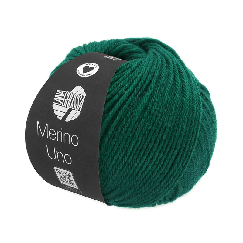 Lana Grossa Merino Uno 022 Flaschengrün