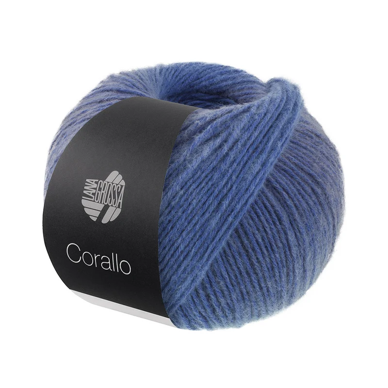 Lana Grossa Corallo 006 Stahl-/Graublau/Blau