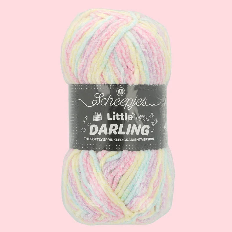 Scheepjes Little Darling Sprinkled Gradient 01 Snow C.