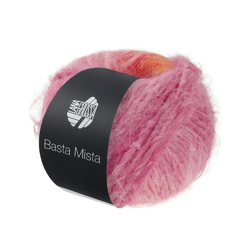 Lana Grossa Basta Mista 111 Pfirsich/Aprikose/Orange/Rosa/Pink/Fuchsia