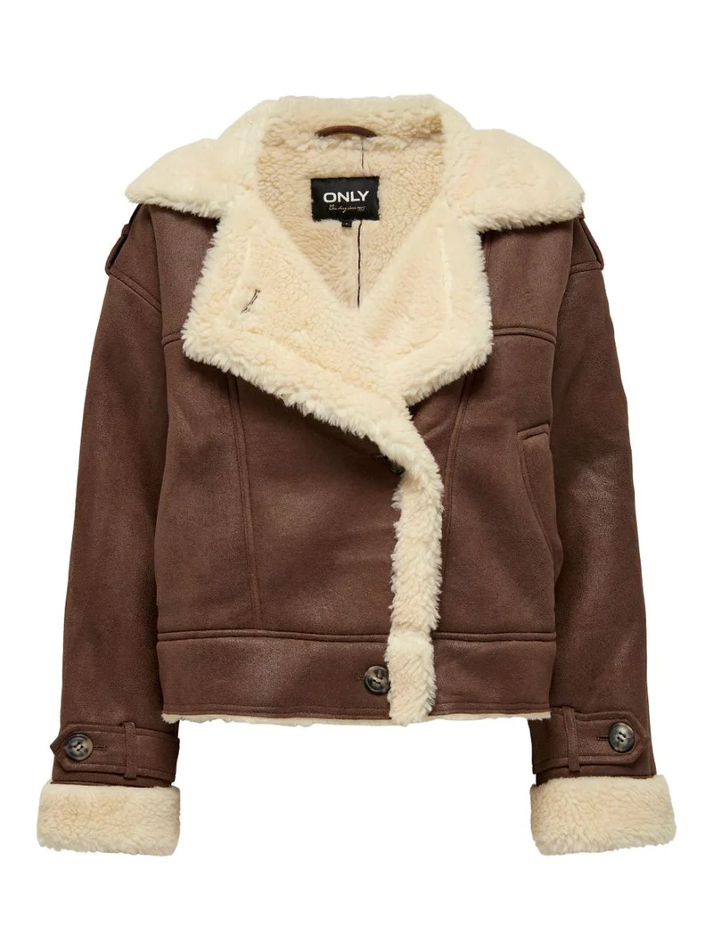 ONLYLVA FAUX SUEDE BONDED JACKET CC OTW